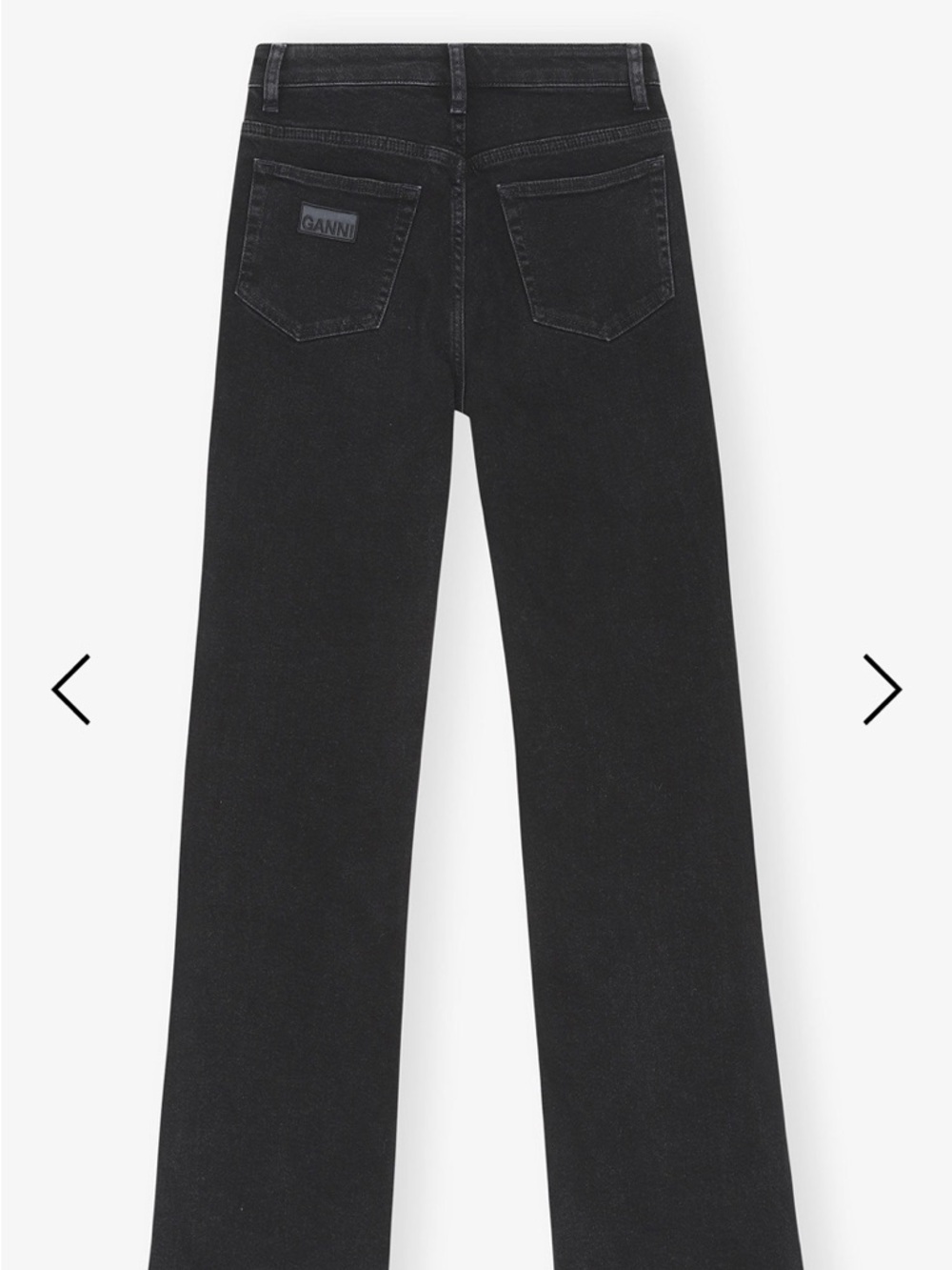 Ganni Black High-Rise Betzy Jeans - Picture 5 of 16
